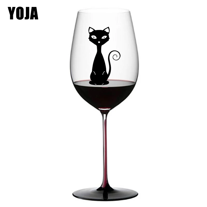 YOJA 3.5X6.4CM 6pcs Cute Cat Fashion Wine Glass Sticker Home Room Wall Decal Decor G1-0335
YOJA 3.5X6.4CM 6pcs Cute Cat Fashion Wine Glass Sticker Home Room Wall Decal Decor G1-0335