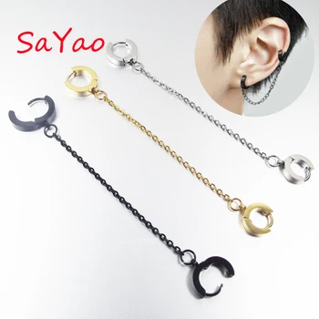 SaYao 12 Pieces Wholesale Stainless Steel Earring Hole Punk Long Tassels Huggie Earrings Stud Body Piercing Jewelry
SaYao 12 Pieces Wholesale Stainless Steel Earring Hole Punk Long Tassels Huggie Earrings Stud Body Piercing Jewelry