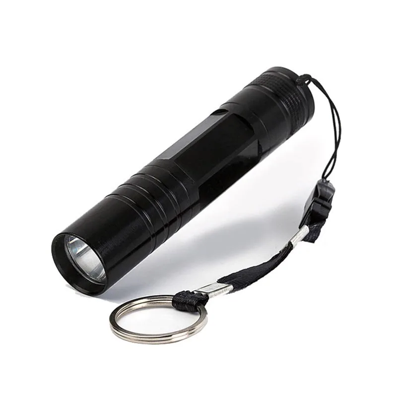 

mini Q3 1-mode LED Flashlight White Light Pocket Torch w/ Strap Keychain Flashlight Portable Lantern LED Lamp (1x AA)