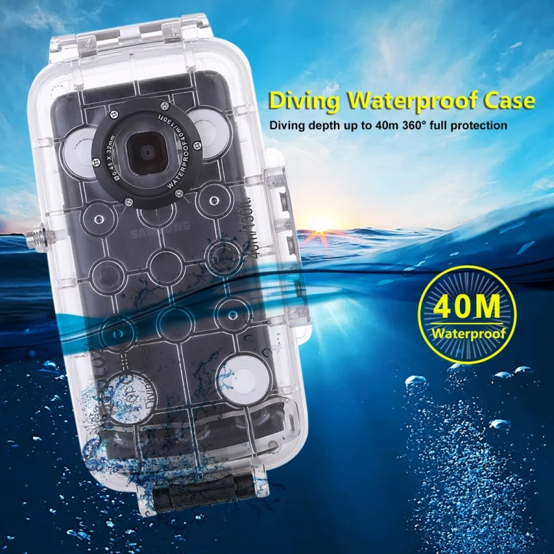 Puluz 40m/130ft Professional Waterproof Diving Housing Photo Video Taking Underwater Cover Case for Galaxy S9,Presale
Puluz 40m/130ft Professional Waterproof Diving Housing Photo Video Taking Underwater Cover Case for Galaxy S9,Presale