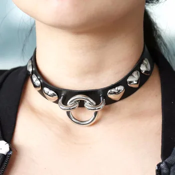 KMVEXO Fashion Chocker Gothic Jewelry Metal Round Leather Heart Choker Necklace Gift for Women Girls Punk Rivets Neck Torques
KMVEXO Fashion Chocker Gothic Jewelry Metal Round Leather Heart Choker Necklace Gift for Women Girls Punk Rivets Neck Torques