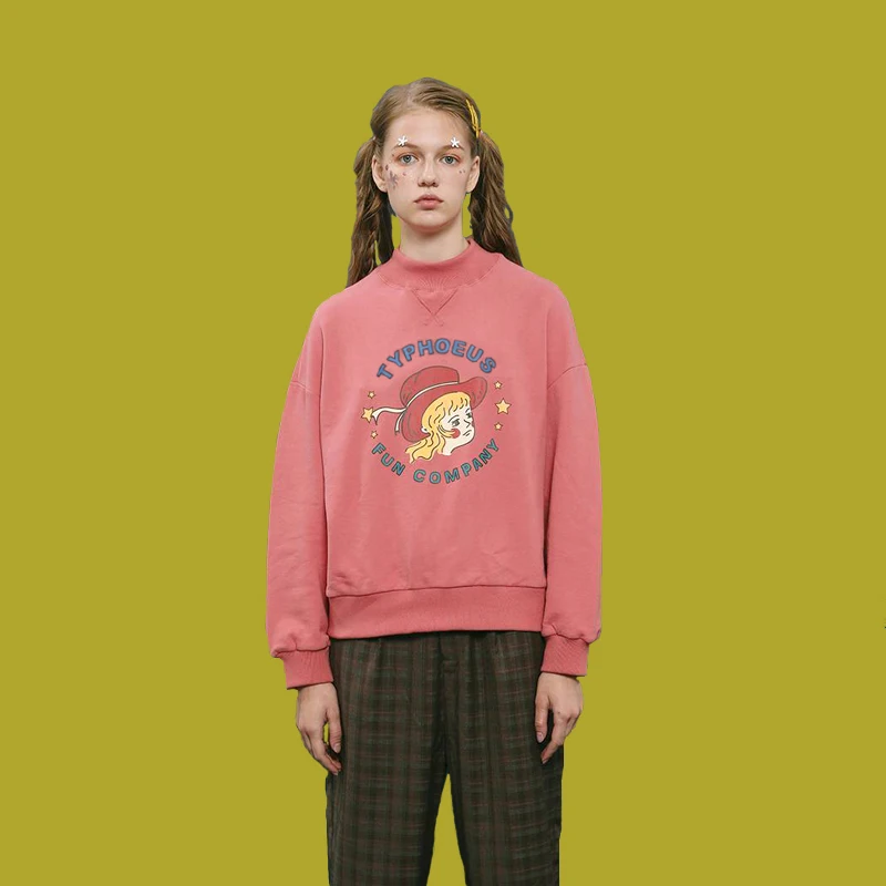 Bebobsons 2017 New V Embroidery Collar Long Sleeve Pullover Tops Cotton Cartoon Printed Women Sweatshirts Casual Autumn Hoodies
Bebobsons 2017 New V Embroidery Collar Long Sleeve Pullover Tops Cotton Cartoon Printed Women Sweatshirts Casual Autumn Hoodies