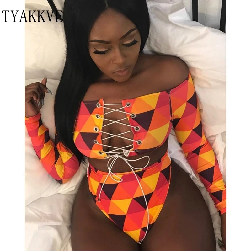 2019 Brazilian Swimwear African Print Bikini Set Long Sleeve Women Thong Biquini Sexy Tankini Beachwear Bathing Suit
2019 Brazilian Swimwear African Print Bikini Set Long Sleeve Women Thong Biquini Sexy Tankini Beachwear Bathing Suit