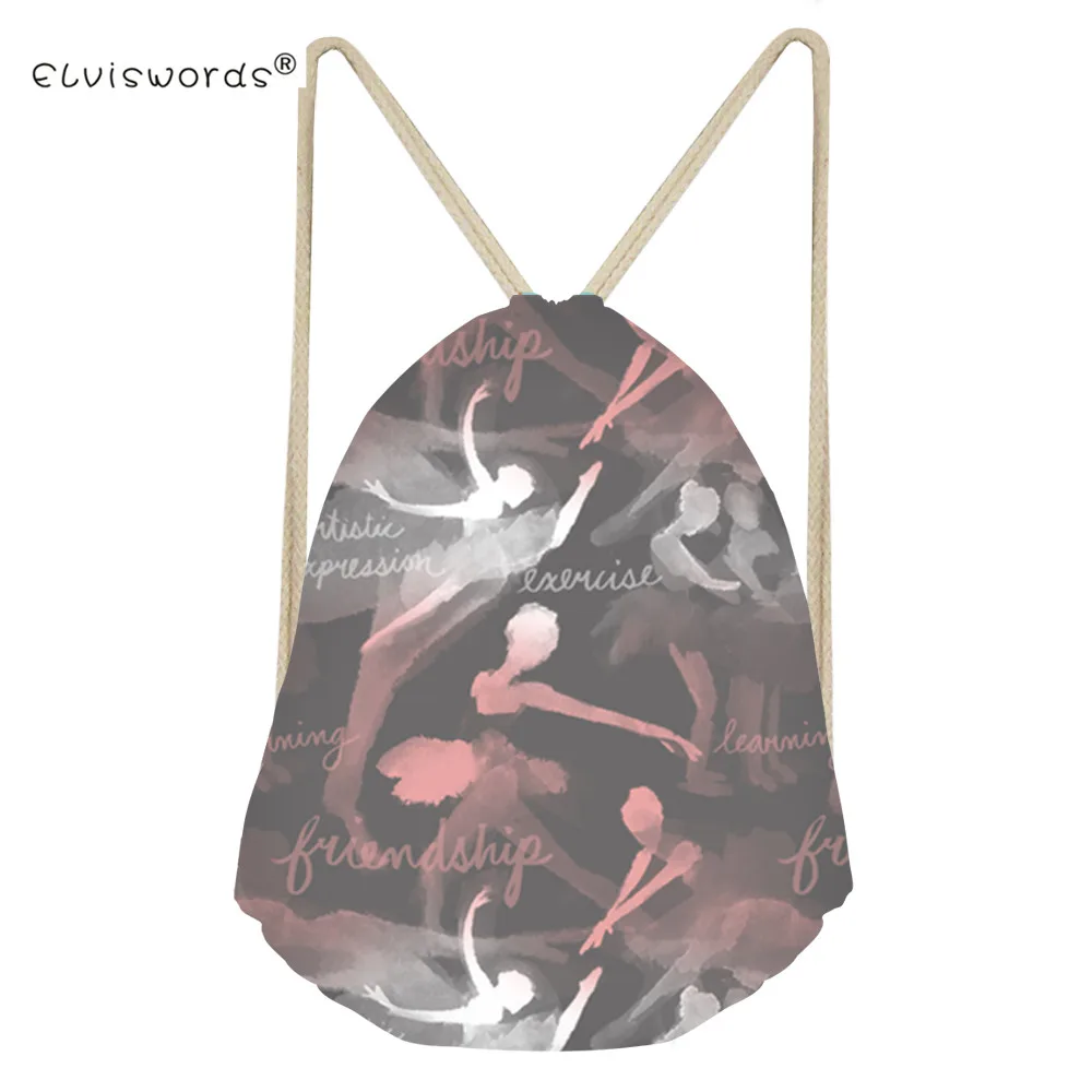 ELVISWORDS Ballet Dancer Drawstring School Bags Customize Logo Mochila Kids Backpack Adults Clothes Gym Protable Backpack
ELVISWORDS Ballet Dancer Drawstring School Bags Customize Logo Mochila Kids Backpack Adults Clothes Gym Protable Backpack