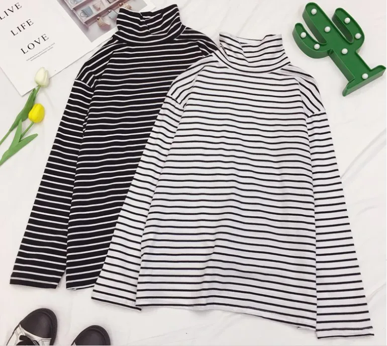 Korea 2019 Ulzzang Harajuku Tees Retro Simple Striped Collar Long Sleeved T-shirt Couple Autumn Fashion Full Female T-shirt
Korea 2019 Ulzzang Harajuku Tees Retro Simple Striped Collar Long Sleeved T-shirt Couple Autumn Fashion Full Female T-shirt