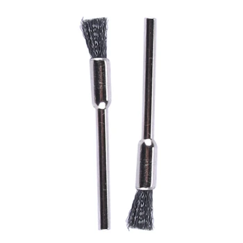 Good 10pcs/Set 5mm Wire Brush Wheel Cup Clean Brass & Steel & Nylon For Dremel Rotary Tools