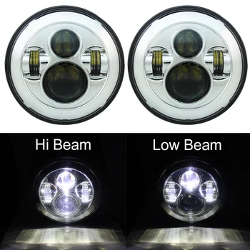 2 packs 7" LED Halo Headlights with H4 For lada niva 4x4 7inch Headlamps with Amber Turn Signal For Land Rover Defender
2 packs 7" LED Halo Headlights with H4 For lada niva 4x4 7inch Headlamps with Amber Turn Signal For Land Rover Defender
