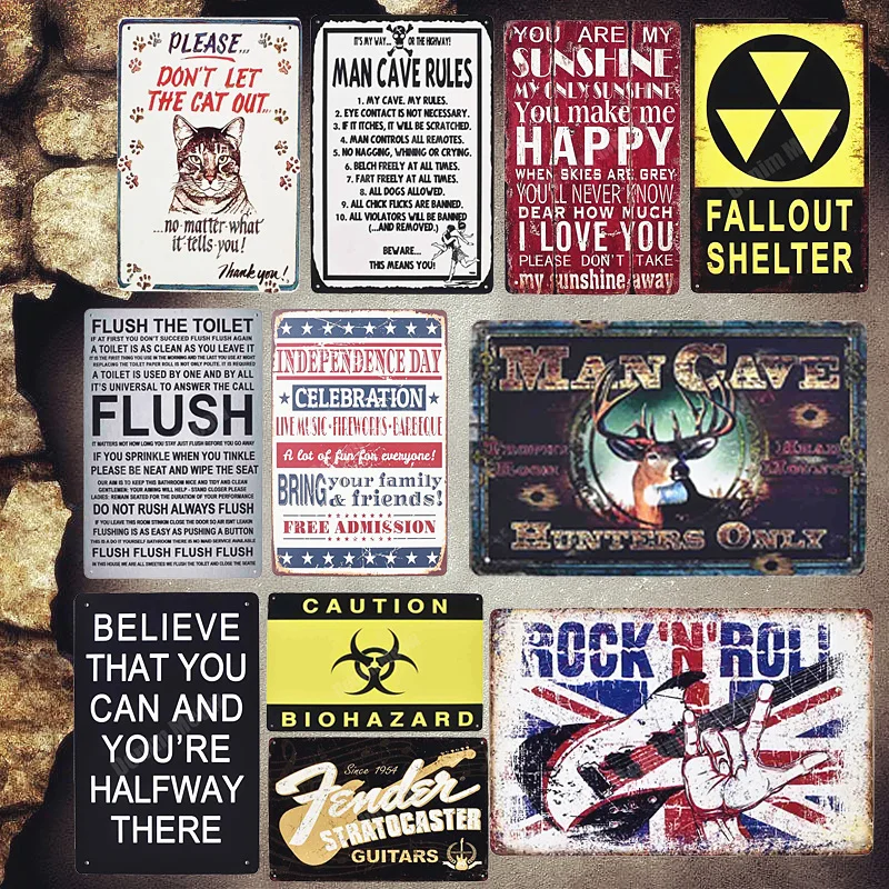 Man Cave Rules Retro Plaque Metal Sign Pub Cafe Casino Decorative Plates Caution Wall Stickers Rock Art Painting Home Decor MN75
Man Cave Rules Retro Plaque Metal Sign Pub Cafe Casino Decorative Plates Caution Wall Stickers Rock Art Painting Home Decor MN75