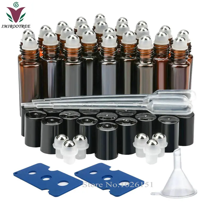 24pcs 10ml Portable Amber and Blue Glass Roller Rollerball Essential Oil Bottles Mist Container Travel Refillable Bottle
24pcs 10ml Portable Amber and Blue Glass Roller Rollerball Essential Oil Bottles Mist Container Travel Refillable Bottle