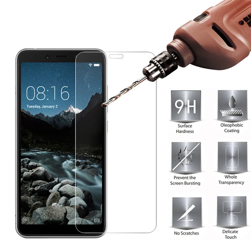 Tempered Glass For Xiaomi Redmi 6A Screen Protector For Xiao Mi Redmi 6A Front Clear Glass Protective Film Phone Accessory Glass (6)