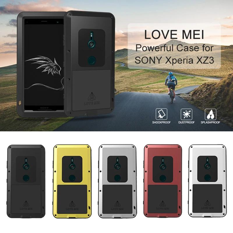 LOVEMEI Powerful Metal Waterproof Cover For Sony Xperia XZ3 Case Aluminum Full Body Shockproof Back Cover Defender Phone Case
LOVEMEI Powerful Metal Waterproof Cover For Sony Xperia XZ3 Case Aluminum Full Body Shockproof Back Cover Defender Phone Case