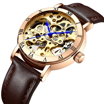 IK Colouring Automatic Women Watches Luxury Rose Gold Case Mechanical Skeleton Steampunk Female Clock Leather Strap Reloj Mujer
IK Colouring Automatic Women Watches Luxury Rose Gold Case Mechanical Skeleton Steampunk Female Clock Leather Strap Reloj Mujer