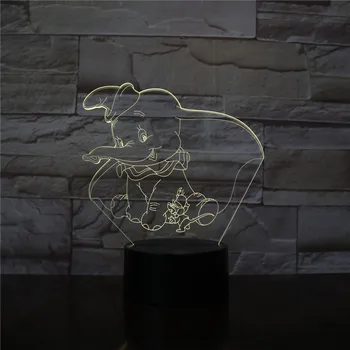 Elephant 3D LED Night Light Lamp Dumbo Cute Baby Nightlight Color Changing Indoor Decoration Kids Girl Boys Child Gift Dropship
Elephant 3D LED Night Light Lamp Dumbo Cute Baby Nightlight Color Changing Indoor Decoration Kids Girl Boys Child Gift Dropship