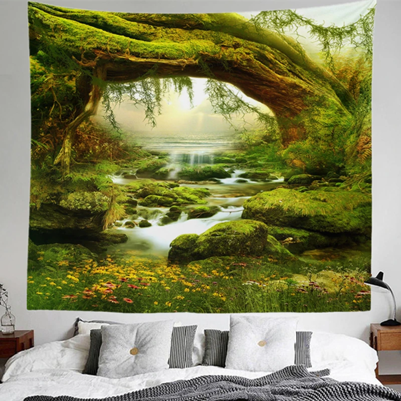 Fantasy World Nature Scenery Tapestry Life Tree Sailing Ship Forest Lake Vivid Scene Printed Picture Cloth Home Wall Blanket
Fantasy World Nature Scenery Tapestry Life Tree Sailing Ship Forest Lake Vivid Scene Printed Picture Cloth Home Wall Blanket
