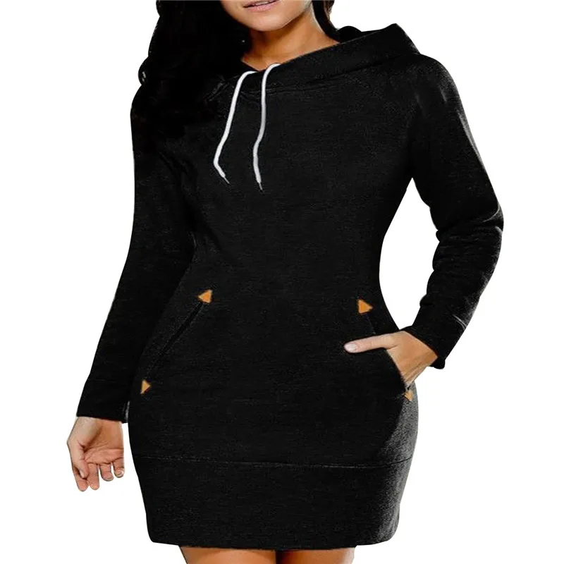 Hooded High Collar Long Sleeve Casual Sweater Dress 2019 Spring and Autumn New European and American Style Hooded Sweater Shirt
Hooded High Collar Long Sleeve Casual Sweater Dress 2019 Spring and Autumn New European and American Style Hooded Sweater Shirt