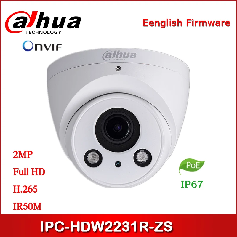 Dahua IP camera 2MP IPC-HDW2231R-ZS security camera with POE 2.7~13.5mm varifocal lens network camera
Dahua IP camera 2MP IPC-HDW2231R-ZS security camera with POE 2.7~13.5mm varifocal lens network camera