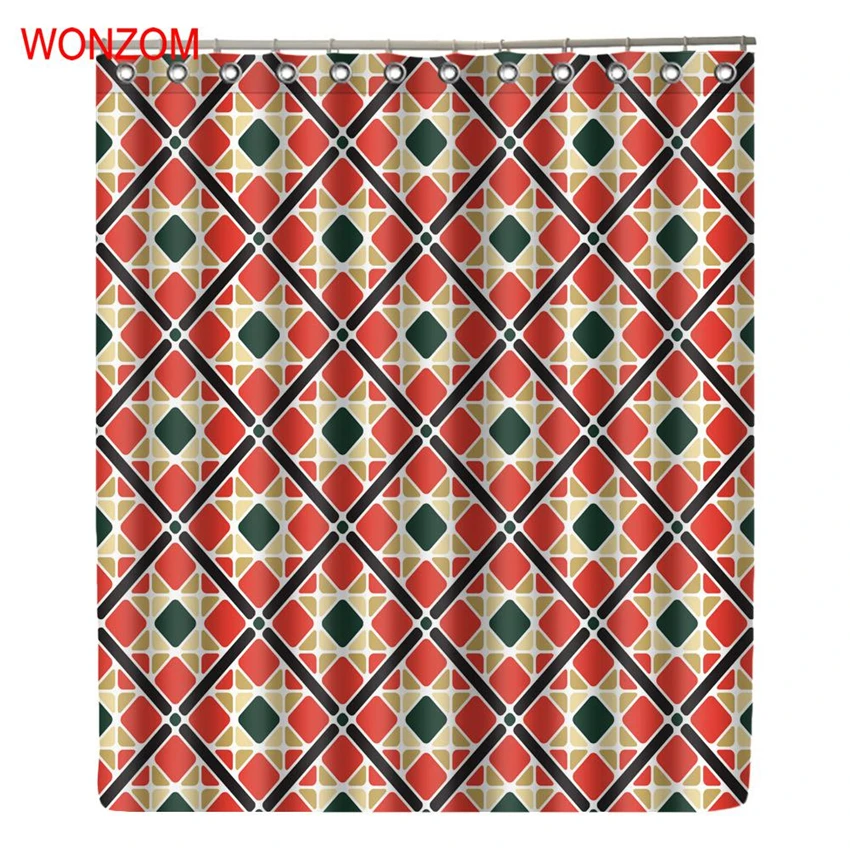 WONZOM Striped Shower Curtains with 12 Hooks For Bathroom Decor Abstract Bath Waterproof Curtain 2017 Home Gift
WONZOM Striped Shower Curtains with 12 Hooks For Bathroom Decor Abstract Bath Waterproof Curtain 2017 Home Gift