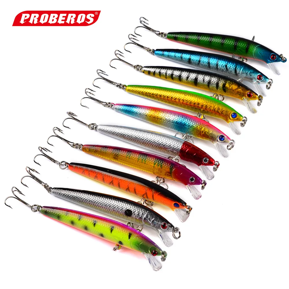 10X Minnow приманки для ловли рыбы в форме рыбы крючок 9,5 см/8,5 г блесны искуственные паллет Пластик приманка, рыболовные снасти рыболовные воблеры
10X Minnow приманки для ловли рыбы в форме рыбы крючок 9,5 см/8,5 г блесны искуственные паллет Пластик приманка, рыболовные снасти рыболовные воблеры