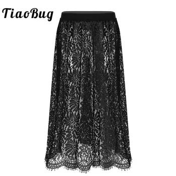 TiaoBug Women Floral Lace High Waist See Through Sheer Half Slip Hollow Out Solid Color Stretchy Overskirt A-line Midi Skirts 
TiaoBug Women Floral Lace High Waist See Through Sheer Half Slip Hollow Out Solid Color Stretchy Overskirt A-line Midi Skirts