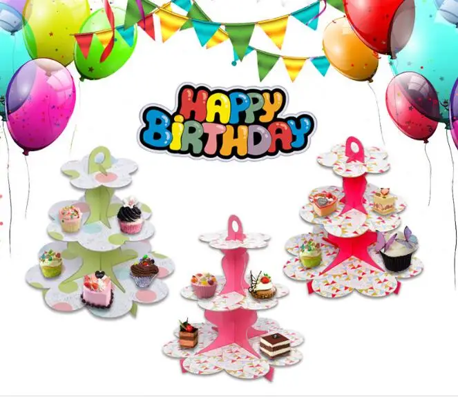 1PC 3 Tier Round Paper Foldable Cake Stand Rack Food Stand Display Decorative Shelf Cupcake Stands For Baking Cakes Tools LK 005
1PC 3 Tier Round Paper Foldable Cake Stand Rack Food Stand Display Decorative Shelf Cupcake Stands For Baking Cakes Tools LK 005