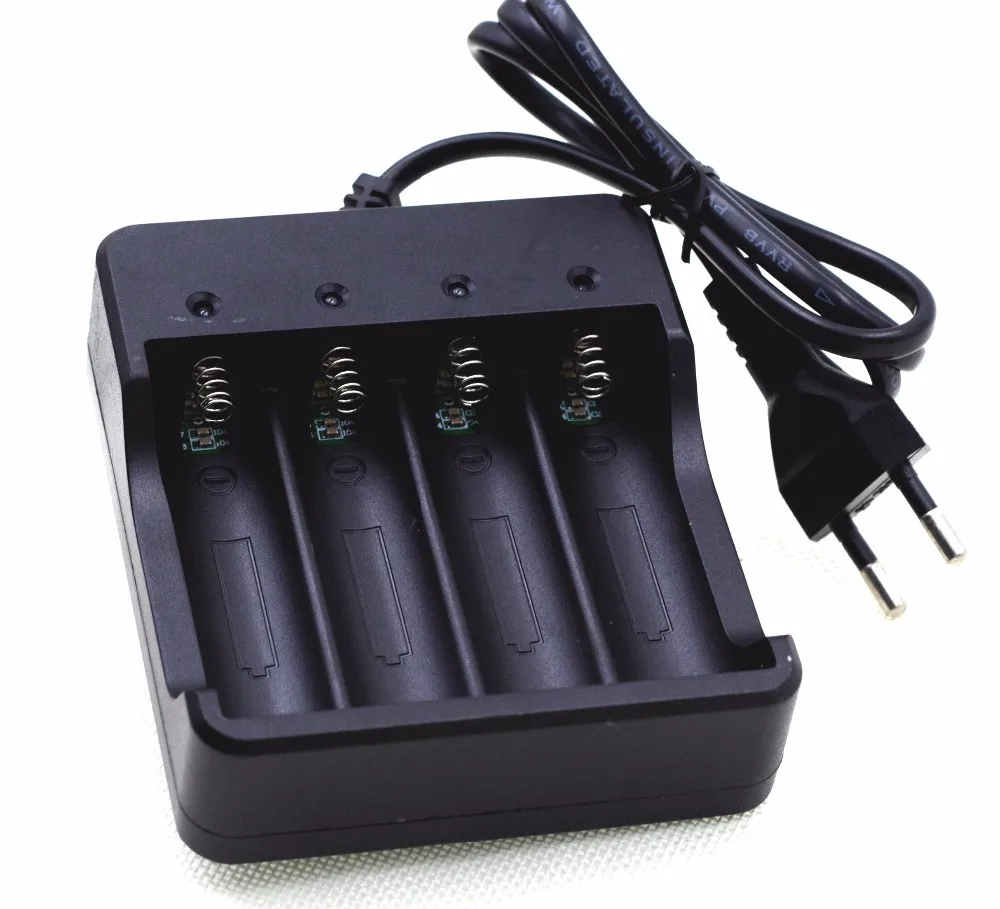 VariCore 3.7V 18650 Li-ionBattery Charger 4.2VBattery Four slots full charge linesfrom ShutdownFactoryFashlight Battery Charger
VariCore 3.7V 18650 Li-ionBattery Charger 4.2VBattery Four slots full charge linesfrom ShutdownFactoryFashlight Battery Charger