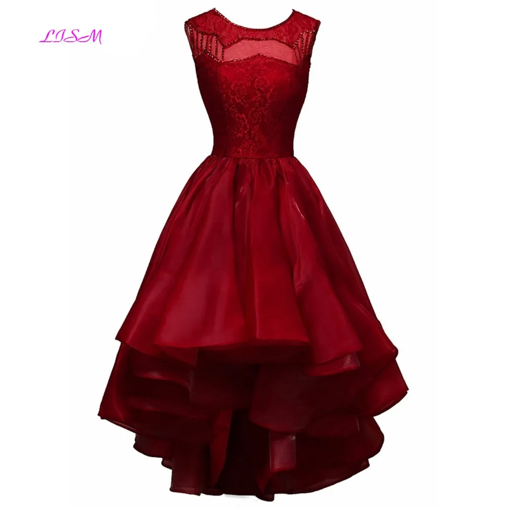 Vintage Lace Beaded Short Homecoming Dresses Scoop Sleeveless Mini Party Gown A-Line Sheer Back Tiered Satin Cocktail Dress 2019
Vintage Lace Beaded Short Homecoming Dresses Scoop Sleeveless Mini Party Gown A-Line Sheer Back Tiered Satin Cocktail Dress 2019