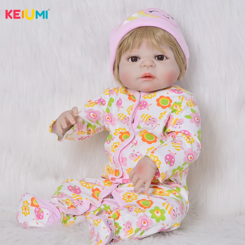 Lifelike 23' 57 cm Reborn Baby Girl Full Silicone Body Reborn Dolls Realistic Kids Playmates Baby Toys Girl Birthday Gifts
Lifelike 23' 57 cm Reborn Baby Girl Full Silicone Body Reborn Dolls Realistic Kids Playmates Baby Toys Girl Birthday Gifts