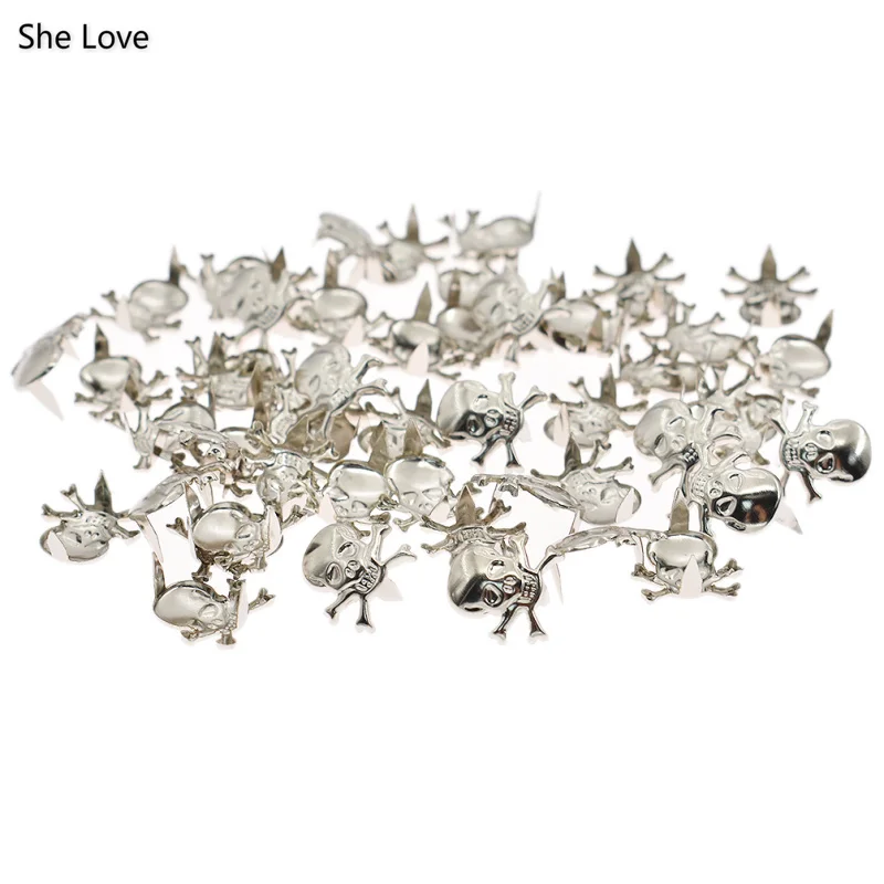 She Love 50pcs Skull Punk Rivets Claws Studs Spikes For Clothing Leather Decoration
She Love 50pcs Skull Punk Rivets Claws Studs Spikes For Clothing Leather Decoration
