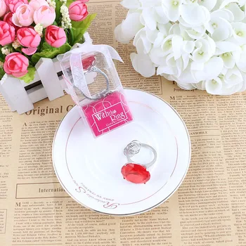 free shipping 30pcs "with this ring" zinc alloy red crystal keyring wedding party favors and door gifts supplies for guest 
free shipping 30pcs "with this ring" zinc alloy red crystal keyring wedding party favors and door gifts supplies for guest