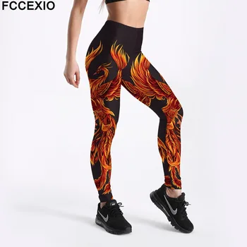 FCCEXIO Whosale Women Workout Leggings High Waist Fitness Legging Fire Phoenix Print Leggins Female Leg Pants Large Size Legging
FCCEXIO Whosale Women Workout Leggings High Waist Fitness Legging Fire Phoenix Print Leggins Female Leg Pants Large Size Legging
