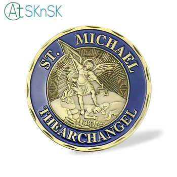 NEW St. Michael the Archangel Challenge Coin U.S.Air Force Security Police 40*3mm coin For Souvenir American Coin free shipping 
NEW St. Michael the Archangel Challenge Coin U.S.Air Force Security Police 40*3mm coin For Souvenir American Coin free shipping