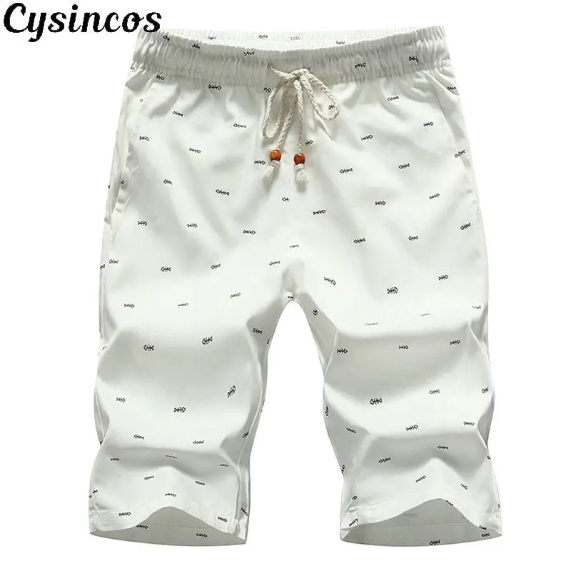 CYSINCOS Men's Beach Shorts 2019 New Fashion Summer Casual Printing Lace Up Waist Cotton Breathable Soft Loose Short Pants
CYSINCOS Men's Beach Shorts 2019 New Fashion Summer Casual Printing Lace Up Waist Cotton Breathable Soft Loose Short Pants