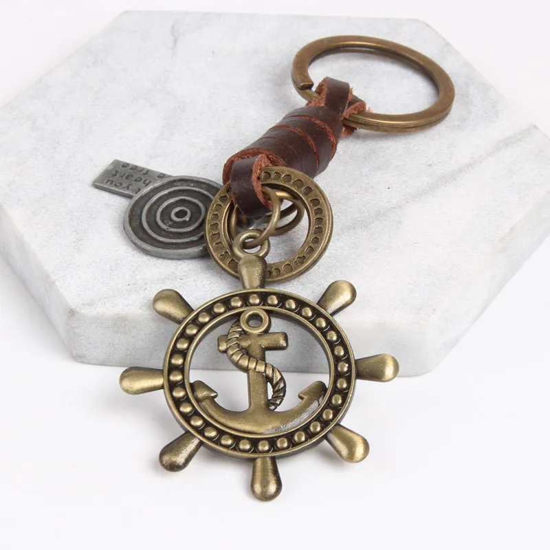 Vintage Navy Handmade Pure Brass Creative Rudder Small Pendant Keychain Small Gift
Vintage Navy Handmade Pure Brass Creative Rudder Small Pendant Keychain Small Gift