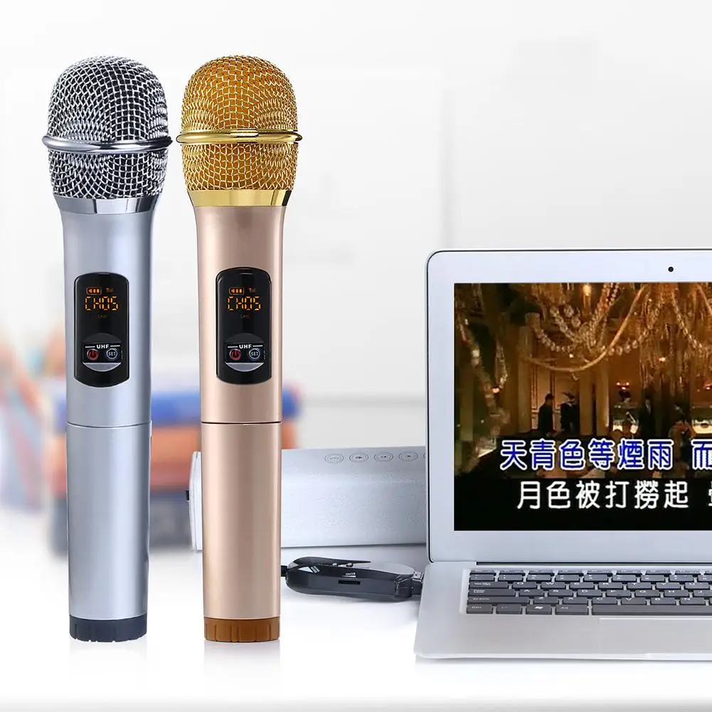 New K18U Professional Bluetooth UHF Wireless Lightweight Handheld Double Microphones with Receptor Various Frequency 10 Channel
New K18U Professional Bluetooth UHF Wireless Lightweight Handheld Double Microphones with Receptor Various Frequency 10 Channel