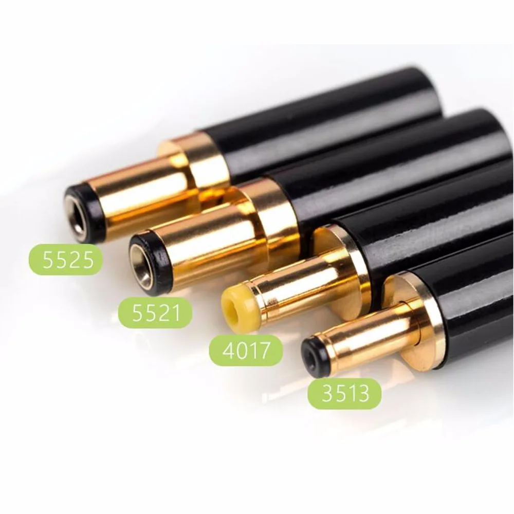 10pcs TAIWAN gold plated DC Power Male Plug Connector 5.5*2.5/5.5*2.1/3.5*1.3/4.0*1.7 DC Jack plug
10pcs TAIWAN gold plated DC Power Male Plug Connector 5.5*2.5/5.5*2.1/3.5*1.3/4.0*1.7 DC Jack plug