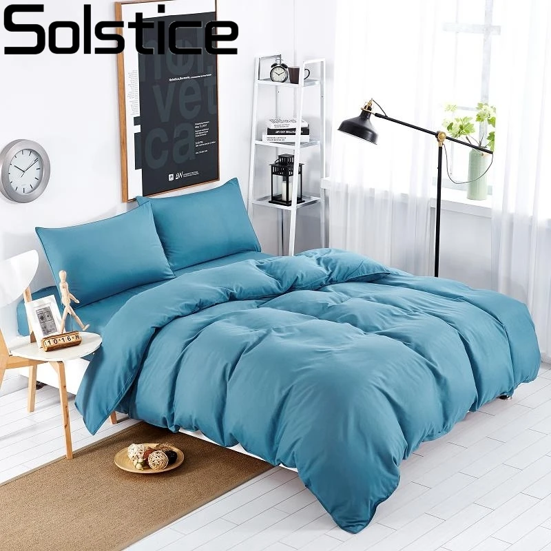 Solstice Home Textiles Solid Color Soft 3/4pcs Bedding Sets/Duvet Cover/bedspreads/bed Linen/bedclothes/ Bed Sheet King Queen
Solstice Home Textiles Solid Color Soft 3/4pcs Bedding Sets/Duvet Cover/bedspreads/bed Linen/bedclothes/ Bed Sheet King Queen