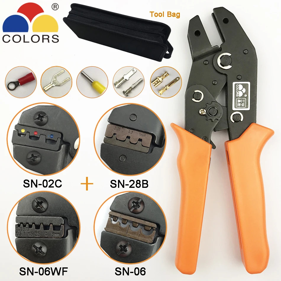 crimping tool crimper tube/insuated terminals crimping pliers 2.54/2.8/4.8/3.96/5557/6.3 Plug terminal crimp tools set krimptang
crimping tool crimper tube/insuated terminals crimping pliers 2.54/2.8/4.8/3.96/5557/6.3 Plug terminal crimp tools set krimptang