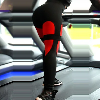 Фото Женские леггинсы с высокой талией SVOKOR модные штаны для фитнеса принтом на бедрах