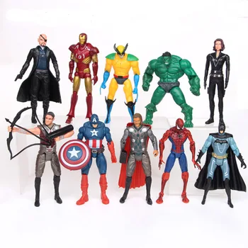 10pcs/set Marvel Avengers action figure Batman Black Widow Hulk Iron Man captain America Thor Spiderman Figuren 15 CM Super Hero
10pcs/set Marvel Avengers action figure Batman Black Widow Hulk Iron Man captain America Thor Spiderman Figuren 15 CM Super Hero