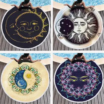 Round Beach Towel 150CM Bohemia Round Large Beach Towel Blanket with Tassel Bohemian Picnic Yoga Mat Home decoratio GT-074
Round Beach Towel 150CM Bohemia Round Large Beach Towel Blanket with Tassel Bohemian Picnic Yoga Mat Home decoratio GT-074