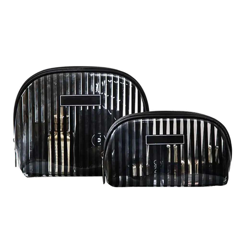 Cosmetic Bag Toiletry Kit PVC Waterproof Transparent Striped Fashion Striped Zipper Travel Storage Organizer Women Makeup Bag
Cosmetic Bag Toiletry Kit PVC Waterproof Transparent Striped Fashion Striped Zipper Travel Storage Organizer Women Makeup Bag