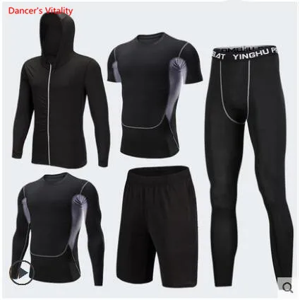 Men's Compression Running Tracksuits Set 5 Equipment Men's Jackets Shorts and Leggings for Jogging Fitness Gym Tights Set
Men's Compression Running Tracksuits Set 5 Equipment Men's Jackets Shorts and Leggings for Jogging Fitness Gym Tights Set