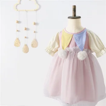 Children's Korean version of the hair ball lapel little fairy short-sleeved dress cotton woven princess dress age dress
Children's Korean version of the hair ball lapel little fairy short-sleeved dress cotton woven princess dress age dress