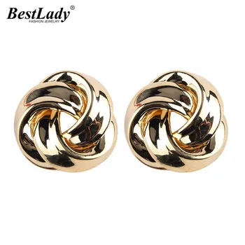 Best lady Bright Metal Gold&Silver Plate Statement Stud Earrings Punk Style Vintage Jewelry Boho Fashion Stud Earrings For Women
Best lady Bright Metal Gold&Silver Plate Statement Stud Earrings Punk Style Vintage Jewelry Boho Fashion Stud Earrings For Women