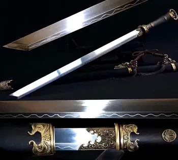 Top Quallty Clay Tempered T10 Steel Blade Sharp Chinese Sword Katana/Real Brass Knife fitted - Battle Kung Fu China Tang Dao
Top Quallty Clay Tempered T10 Steel Blade Sharp Chinese Sword Katana/Real Brass Knife fitted - Battle Kung Fu China Tang Dao