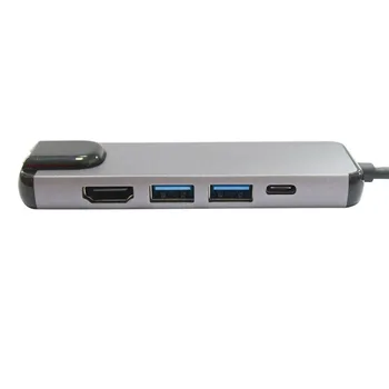 TYPE to hdmi/RJ45 Gigabit Ethernet/2*USB3.0/PD HUB S-1610 for Huawei Mate10 Phone gray
TYPE to hdmi/RJ45 Gigabit Ethernet/2*USB3.0/PD HUB S-1610 for Huawei Mate10 Phone gray