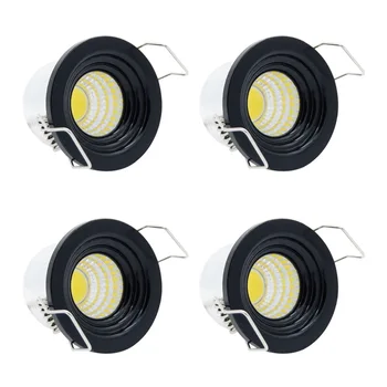 4 Pack 3W LED Small Recessed Spotlight Ceiling Light 30mm Cut-Out Cabinet COB LED Spot Lamp 300Lumens for Jewelry Display
4 Pack 3W LED Small Recessed Spotlight Ceiling Light 30mm Cut-Out Cabinet COB LED Spot Lamp 300Lumens for Jewelry Display