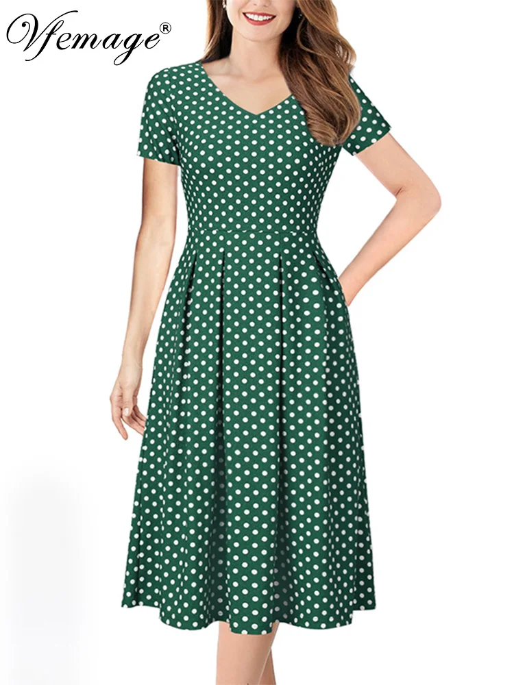 Vfemage Womens Autumn Winter Elegant Vintage Pockets Floral Print Work Business Office Casual Party Tea A-Line Skater Dress 1612
Vfemage Womens Autumn Winter Elegant Vintage Pockets Floral Print Work Business Office Casual Party Tea A-Line Skater Dress 1612