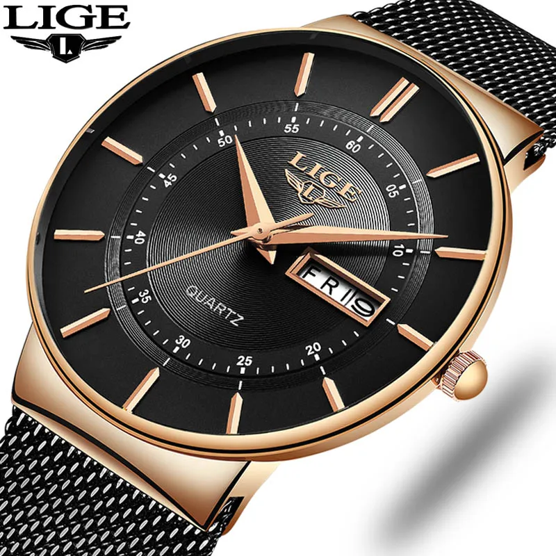LIGE Mens Watches Gift Top Brand Luxury Waterproof Wrist Watch Ultra Thin Date Quartz Watch For Men Sport Clock Erkek Kol Saati
LIGE Mens Watches Gift Top Brand Luxury Waterproof Wrist Watch Ultra Thin Date Quartz Watch For Men Sport Clock Erkek Kol Saati