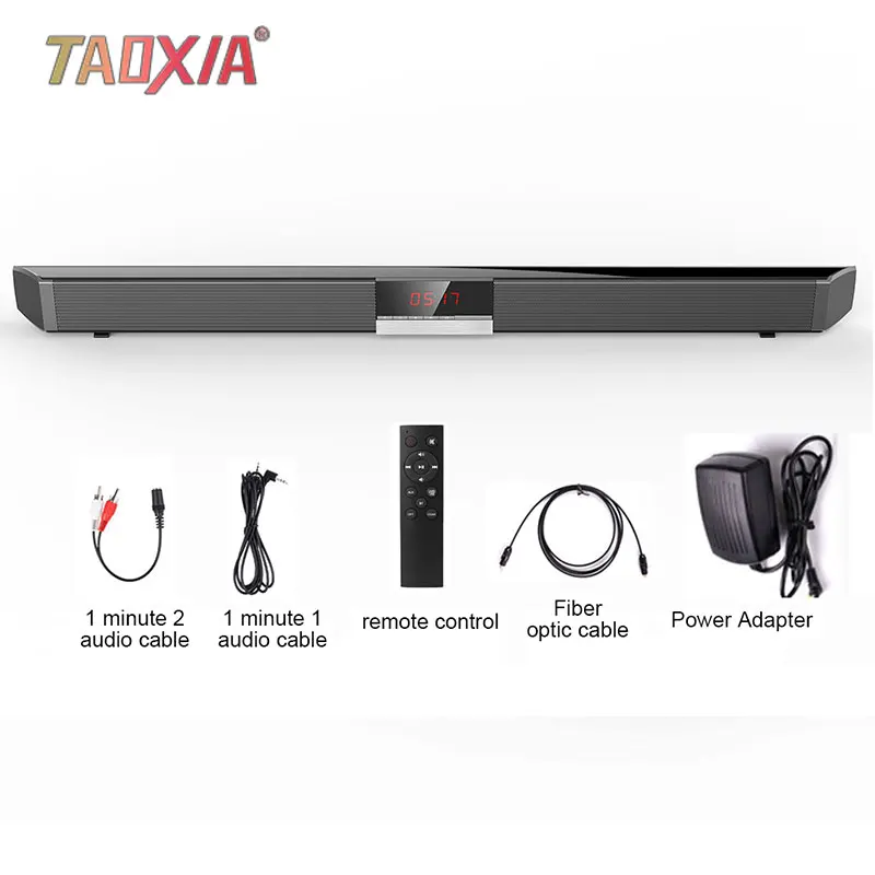 Bluetooth Soundbar Home TV Speaker Wireless Subwoofer Remote Control Stereo Surround Sound 4*15W Speakers Optical Speaker
Bluetooth Soundbar Home TV Speaker Wireless Subwoofer Remote Control Stereo Surround Sound 4*15W Speakers Optical Speaker
